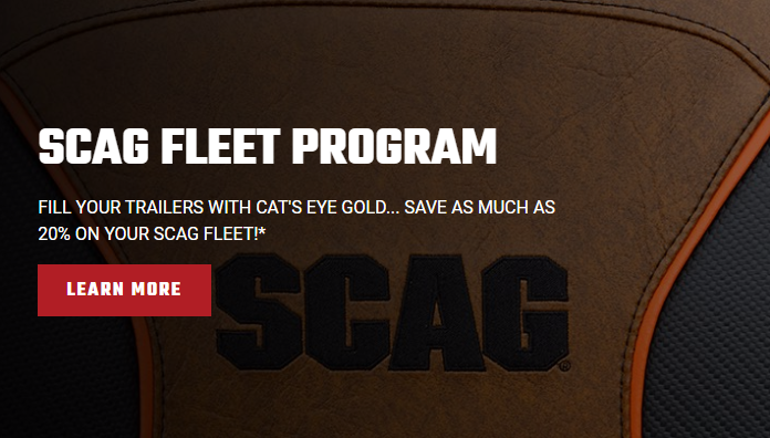 Scag Fleet Program Save 20% at Small Engines of Campbell County